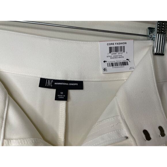 NWT INC Women's Side Belt Wide Leg Pant SIZE 10 NEW - Picture 7 of 10